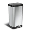 Glad 20 Gallon Stainless Steel Step on Kitchen Trash Can EasyOptionXY LLC