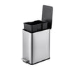 Qualiazero 2.6 Gallon Trash Can, Stainless Steel Step On Bathroom Trash Can, Silver EasyOptionXY LLC