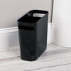 mDesign Plastic Small 1.5 Gallon/5.7 Liter Trash Can - Built-In Handles, Black EasyOptionXY LLC