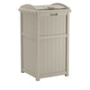 Suncast Outdoor Hideaway Trash Container for Patio, Resin Taupe, 33-Gallon EasyOptionXY LLC