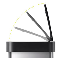 EKO Essentials 13.2 Gallon/50 Liter Horizon Lite Stainless Steel Sensor Trash Can EasyOptionXY LLC