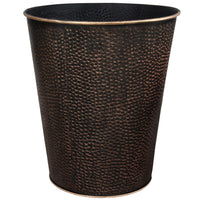 Wastebasket for Bedroom, Bathroom, Trash Can 6 Liters, Bronze, Stainless Steel EasyOptionXY LLC