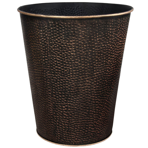 Wastebasket for Bedroom, Bathroom, Trash Can 6 Liters, Bronze, Stainless Steel EasyOptionXY LLC