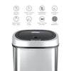 Nine Stars 11.1 Gal / 42L Motion Sensor Oval Trash Can, Fingerprint-Resistant Stainless Steel EasyOptionXY LLC