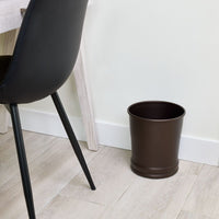 iDesign Olivia Steel Wastebasket Trash Can, Bronze EasyOptionXY LLC