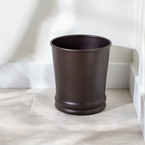 iDesign Olivia Steel Wastebasket Trash Can, Bronze EasyOptionXY LLC