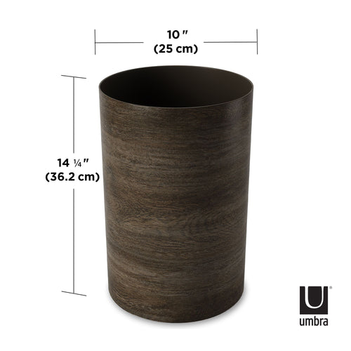 Umbra 4.75 gal Treela Plastic Open Top Bathroom Trash Can, Barnwood EasyOptionXY LLC
