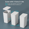 ZeenArt 2.6 Gallon Trash Can, Bathroom Trash Can with Pop-Up Lid, 3 Pcs, White EasyOptionXY LLC