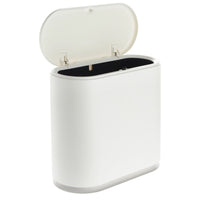 Juvale 12L / 3.17 Gallon Small Bathroom Trash Can with Lid - Narrow Bin for Kitchen (White) EasyOptionXY LLC