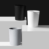 Small Trash Can 1.8 Gallon Wastebasket Recycling Bin for Bathroom Bedroom Office Kitchen,Black,F166804 EasyOptionXY LLC