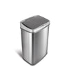Nine Stars 13.2 Gallon Trash Can, Touchless Kitchen Trash Can, Stainless Steel with Gunmetal Trim EasyOptionXY LLC