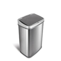 Nine Stars 13.2 Gallon Trash Can, Touchless Kitchen Trash Can, Stainless Steel with Gunmetal Trim EasyOptionXY LLC