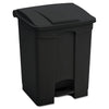 Large Capacity Plastic Step-On Receptacle, 23Gal, Black EasyOptionXY LLC