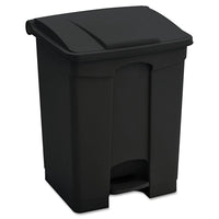 Large Capacity Plastic Step-On Receptacle, 23Gal, Black EasyOptionXY LLC