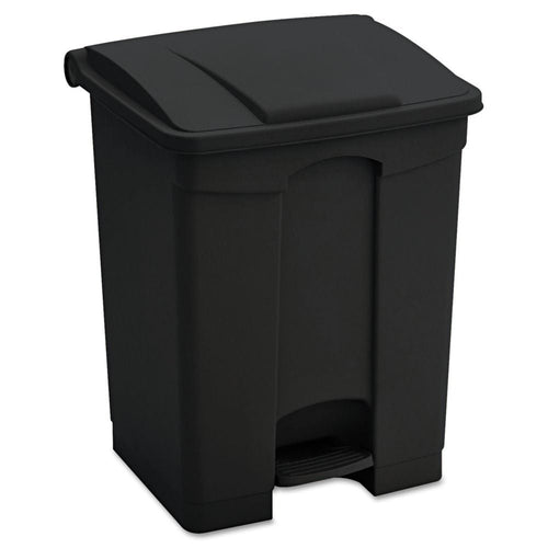 Large Capacity Plastic Step-On Receptacle, 23Gal, Black EasyOptionXY LLC