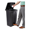 Large Capacity Plastic Step-On Receptacle, 23Gal, Black EasyOptionXY LLC