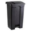 Large Capacity Plastic Step-On Receptacle, 23Gal, Black EasyOptionXY LLC