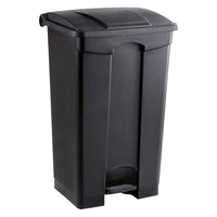 Large Capacity Plastic Step-On Receptacle, 23Gal, Black EasyOptionXY LLC