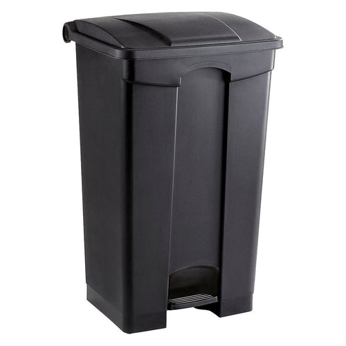 Large Capacity Plastic Step-On Receptacle, 23Gal, Black EasyOptionXY LLC