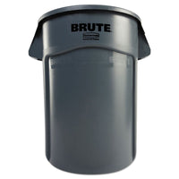 Rubbermaid Commercial FG264360GRAY Brute 44-Gallon Round Plastic Vented Container - Gray EasyOptionXY LLC