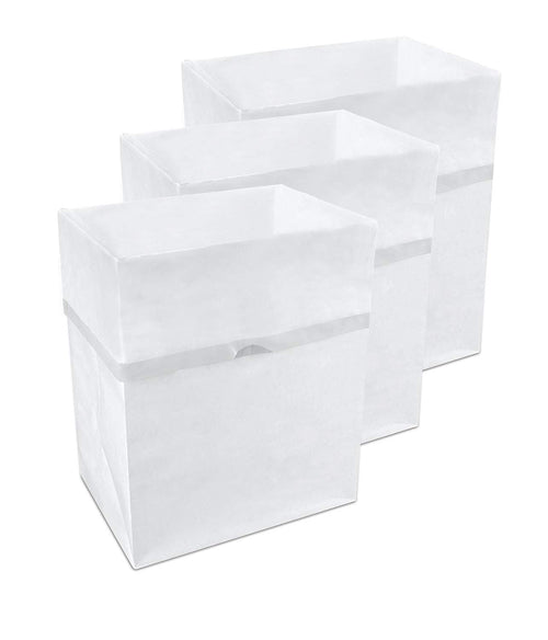 Clean Cubes 13 Gallon Disposable Trash Cans (3-Pack / Reusable / White) EasyOptionXY LLC