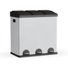 Step N' Sort 3-Compartment Stainless Steel Kitchen Trash and Recycling Bin, 16 gal EasyOptionXY LLC