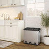 Step N' Sort 3-Compartment Stainless Steel Kitchen Trash and Recycling Bin, 16 gal EasyOptionXY LLC