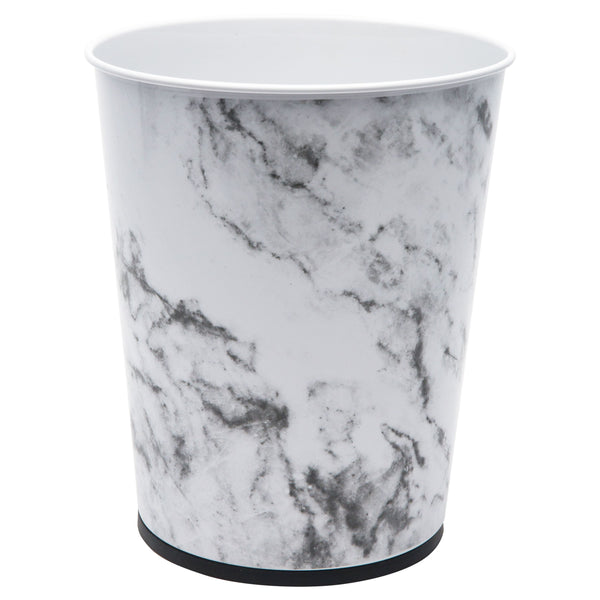 Bath Bliss 1.3 gal Bathroom Trash Can Wastebasket, Marble EasyOptionXY LLC