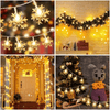 Syenll Christmas Snowflake Lights, 19.7ft 40 LED Fairy String Lights, Decorative Hanging Lights for Patio Party Wall Decor, Warm White EasyOptionXY LLC