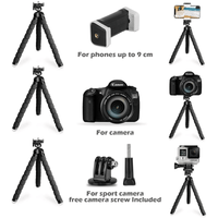 Cell Phone Tripod with Wireless Remote, Flexible Camera Tripod with Wireless Remote for iPhone, Samsung, Smartphone Stand for iPhone, Go Pro, Digital Action Camera EasyOptionXY LLC