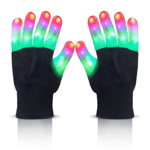 Children LED Finger Gloves, LED Light Up Cool Gloves Colorful Glow Flashing Novelty Gloves for Kids Boys and Girls Christmas Birthday Party Favors Gifts (1 Pair) EasyOptionXY LLC