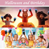 Children LED Finger Gloves, LED Light Up Cool Gloves Colorful Glow Flashing Novelty Gloves for Kids Boys and Girls Christmas Birthday Party Favors Gifts (1 Pair) EasyOptionXY LLC