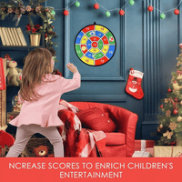 Syenll Dart Board for Kids, Dart Board Set with 16 Balls, 28.7 inch Play Game Toys Christmas Birthday Gift for Boys Girls EasyOptionXY LLC