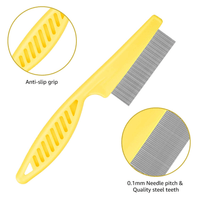 Dog Combs for Cats Dogs, Pet Grooming Combs Set for Removing Float Hair Combing Tangled Hair, Durable Tear Stain Dog Combs Flea Comb for Cats Dogs EasyOptionXY LLC