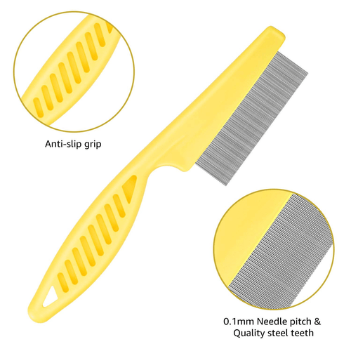 Dog Combs for Cats Dogs, Pet Grooming Combs Set for Removing Float Hair Combing Tangled Hair, Durable Tear Stain Dog Combs Flea Comb for Cats Dogs EasyOptionXY LLC