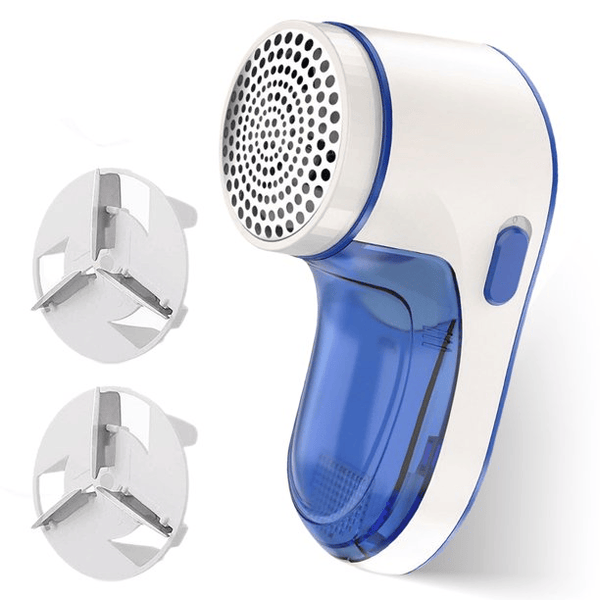 Electric Lint Remover, USB Rechargeable Fabric Shaver for Clothes, Cordless Bobble Sweater Defuzzer with 3 Blades for Fuzz, Pills, Bobbles, Blue EasyOptionXY LLC