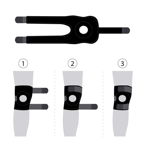 Knee Brace for Men and Women, Adjustable Knee Brace Support, Compression Sleeve for Meniscus Tear, ACL, Arthritis, Joint Pain, Runner, Sport, Orange EasyOptionXY LLC