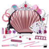 Syenll Kids Makeup Kit for Girls, Real Washable Makeup Set with Pink Shell Bag, Princess Cosmetic Toy for Christmas Birthday Gifts EasyOptionXY LLC