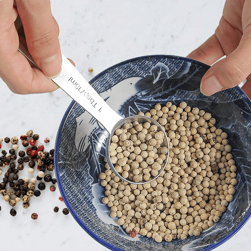 9 Piece Measuring Spoons, Stainless Steel Measuring Spoons Set, Kitchen Measuring Tools for Dry and Liquid Ingredients EasyOptionXY LLC