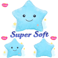 Twinkle Star Plush Pillow, LED Night Light Glowing Cushions, Creative Stuffed Toys Birthday Christmas Gifts for Kids Toddlers, Blue EasyOptionXY LLC