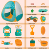 Kids Camping Set, 19 Pcs Kids Play Tent with Stove and Oil Lamp, Outdoor Toys Pretend Camping Tool Set for Boys and Girls EasyOptionXY LLC
