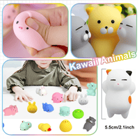 36 Pcs Mochi Squishy Toys, Kawaii Squishy Favors, Animal Squishies Squeeze Stress Relief Toys Birthday Gift for Boys Girls, Random EasyOptionXY LLC