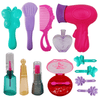 Little Girls Princess Cosmetic Toys with Carry Case, Pretend Play Makeup Set for Girls, Beauty Hair Styling Set for for 3 4 5 6 Year Old Toddlers (21 Pcs) EasyOptionXY LLC