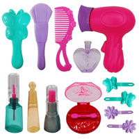 Little Girls Princess Cosmetic Toys with Carry Case, Pretend Play Makeup Set for Girls, Beauty Hair Styling Set for for 3 4 5 6 Year Old Toddlers (21 Pcs) EasyOptionXY LLC