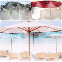 Misters for Outside Patio, 26Ft (8M) Outdoor Misting Cooling System, Water Misting Kit for Porch, Canopy, Deck, Garden, Yard, Trampoline Sprinkler Accessories for Kids, Black EasyOptionXY LLC