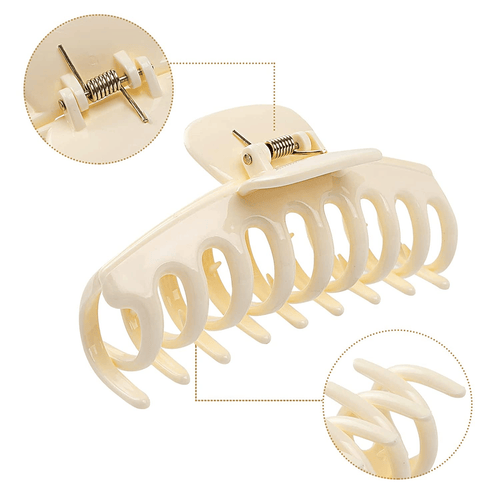 Large Hair Claw Clips for Women and Girls, 8 Pack 4.3" Hair Clips for Thick Hair & Thin Hair, Strong Hold Matte Claw Hair Clips Hair Styling Accessories, 4 Color EasyOptionXY LLC