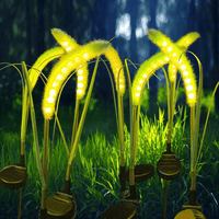 2 Pack Solar Reed Lights, Solar Dogtail Grass Plug Lamp for Outdoor, Waterproof Solar Garden Light for Pathway Patio Yard Decoration EasyOptionXY LLC