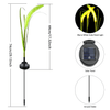 2 Pack Solar Reed Lights, Solar Dogtail Grass Plug Lamp for Outdoor, Waterproof Solar Garden Light for Pathway Patio Yard Decoration EasyOptionXY LLC