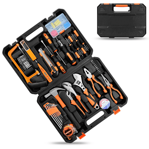 Household Hand Tool Set, 148 Piece Basic Hand Tool Kit with Durable Toolbox for Men Women, Complete Tool Set for Home Repairing and DIY Projects EasyOptionXY LLC