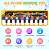 Toddler Musical Piano Mat, 19 Keys Piano Keyboard Floor Mat, Kids Tunes Playmat Dance Mat Birthday Gift for Boys Girls ( 43.3x14.2in ) EasyOptionXY LLC